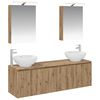 vidaXL Bathroom Cabinet Set 5 pcs Artisan Oak Engineered Wood