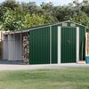 vidaXL Garden Shed Green 277x365.5x179 cm Galvanised Steel
