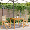 vidaXL Garden Chairs 2 pcs Beige Solid Wood Acacia and Polypropylene