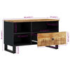 vidaXL TV Cabinet 80x33x46 cm Solid Wood Mango&Engineered Wood