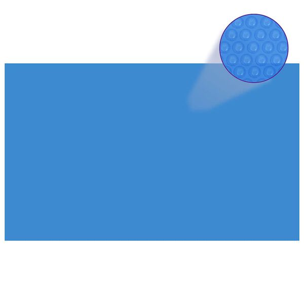 vidaXL Rectangular Pool Cover 1000x600 cm PE Blue