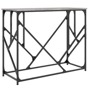 vidaXL Console Table Grey Sonoma 100x40x80 cm Engineered Wood