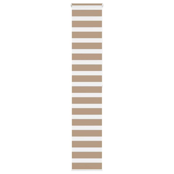 vidaXL Zebra Blind Sand Brown 40x200 cm Fabric Width 35.9 cm Polyester