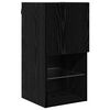 vidaXL Wall-mounted TV Cabinets 2 pcs Black Oak 30.5 x 30 x 60 cm