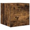 vidaXL Wall Mounted TV Cabinet Smoked Oak 30,5x30x30 cm