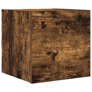 vidaXL Wall Mounted TV Cabinet Smoked Oak 30,5x30x30 cm