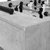 vidaXL Football Table 2 pcs Concrete Grey 146.5 x 74 x 85 cm