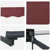 vidaXL Manual Retractable Awning Burgundy 300x250 cm