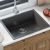 vidaXL Kitchen Sink Grey 54 x 44 x 20 cm Granite