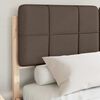 vidaXL Bed Frame with Upholstered Headboard Taupe 140 x 190 cm