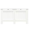 vidaXL Radiator Cover High Gloss White 152 x 19 x 81.5 cm