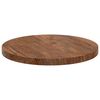 vidaXL Table Top Light Brown &Oslash; 40 x 2.5 cm Solid Oak Wood
