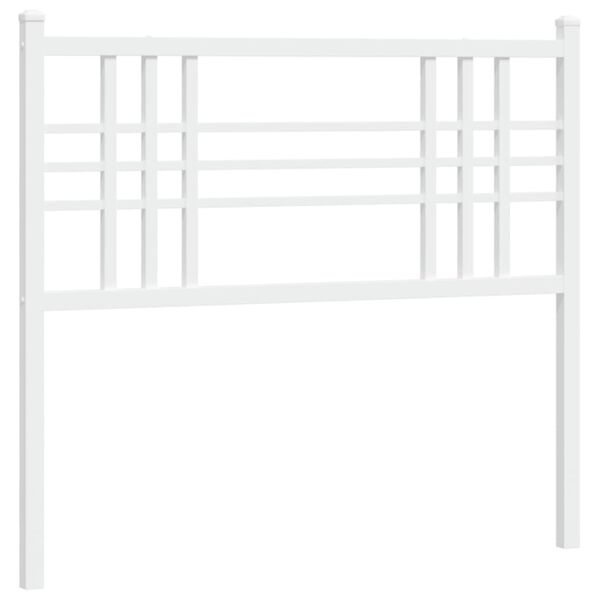 vidaXL Metal Headboard White 100cm
