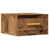 vidaXL Wall-mounted Bedside Cabinet Old Wood 35x35x20 cm