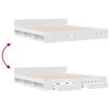 vidaXL Bed Frame with Drawers without Mattress White 200x200 cm