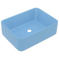 vidaXL Luxury Wash Basin Matt Light Blue 41x30x12 cm Ceramic