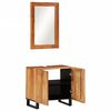 vidaXL 2 Piece Bathroom Furniture Set Solid Wood Acacia