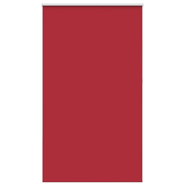 vidaXL Roller Blind Blackout Red 130x230 cm Fabric Width 126.6 cm Polyester