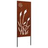 vidaXL Garden Privacy Screen Rusty 50 x 140 cm Weathering steel