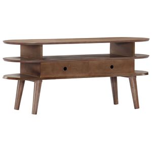 vidaXL TV Cabinet 110x35x50 cm Solid Acacia Wood