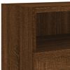 vidaXL TV Wall Cabinets 2 pcs Brown Oak 100x30x30 cm Engineered Wood