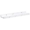 vidaXL Wall Shelf 4 pcs White Marble 40 x 9 x 3 cm Engineered Wood
