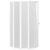 Shower Bath Screen Wall 140 x 168 cm 7 Panels Foldable with Towel Rack