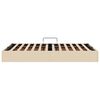 vidaXL Storage Bed with Mattress Creme 120 x 200 cm Fabric