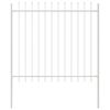 vidaXL Garden Fence 7 pcs White 11.9 x 1.5 m Powder-coated Steel