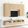 vidaXL TV Wall Cabinet Sonoma Oak 80x30x30 cm Engineered Wood