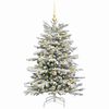 vidaXL Artificial Hinged Christmas Tree White 120 cm PE and PVC