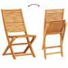 vidaXL Folding Bistro Set Folding 3 pcs Brown Solid Acacia Wood