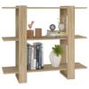 vidaXL Book Cabinet/Room Divider Sonoma Oak 100x30x87 cm