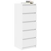 vidaXL Sideboard with Drawers White 37.5x35x99 cm Engineered Wood