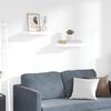 vidaXL Floating Wall Shelves 2 pcs High Gloss White 40x23x3.8 cm MDF