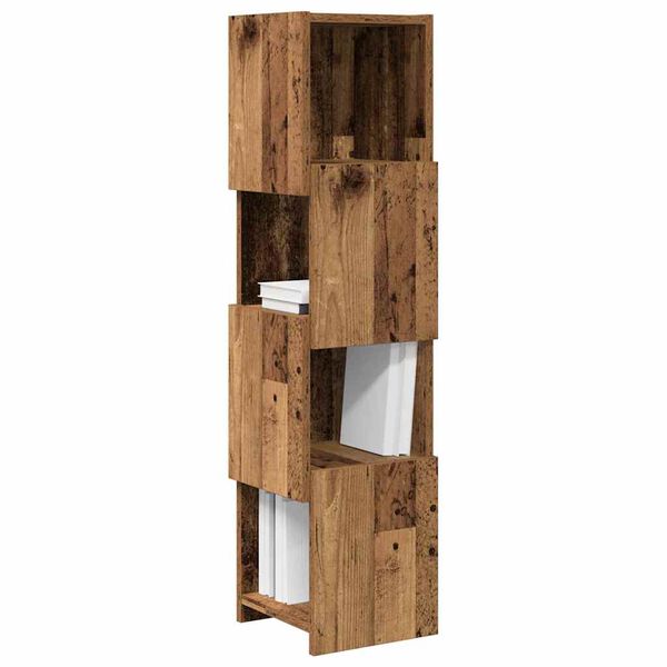 vidaXL Corner Cabinet Old Wood 25.5x25x102cm Engineered Wood