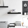 vidaXL Floating Wall Shelf Black 50x23x3.8 cm MDF