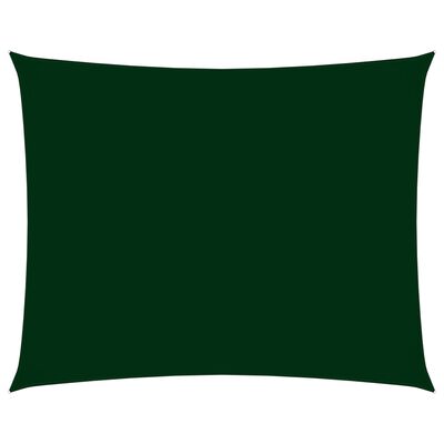vidaXL Sunshade Sail Oxford Fabric Rectangular 3.5x5 m Dark Green