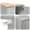 vidaXL Garage Cabinets 2 pcs Concrete Grey Engineered Wood