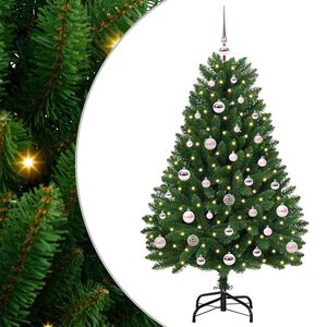 vidaXL Artificial Christmas Tree 120 cm 150 LEDs Warm White Green
