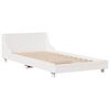vidaXL Bed Frame without Mattress White 90x200 cm Solid Wood Pine