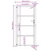 vidaXL Garden Gate 100x200 cm Corten Steel