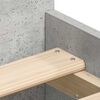 vidaXL Bed Frame without Mattress Concrete Grey 90x200 cm