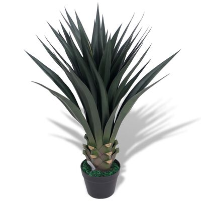 vidaXL Artificial Yucca Plant with Pot 85 cm Green