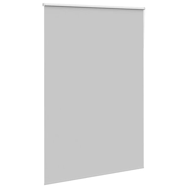 vidaXL Roller Blind Blackout Light Grey 165x210 cm Fabric Width 161.6 cm Polyester