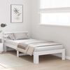 vidaXL Bed Frame with Headboard White 90 x 190 cm Solid Pine Wood