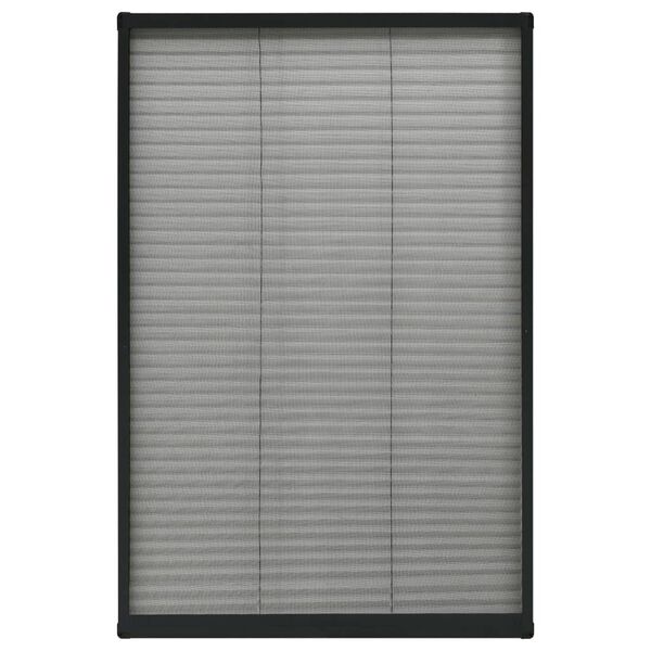 vidaXL Plisse Insect Screen for Windows Aluminium Anthracite 80x160cm