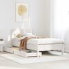 vidaXL Bed Frame without Mattress White 75x190 cm Small Single Solid Wood Pine