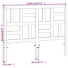 vidaXL Headboard Wax Brown 135 cm Solid Wood Pine