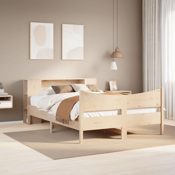 vidaXL Bed Frame without Mattress 160x200 cm Solid Wood Pine